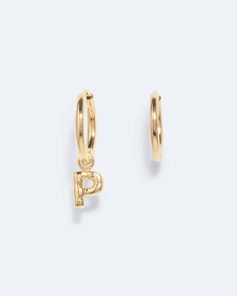 Classicworks™ P - Recycled Gold Vermeil Earrings
