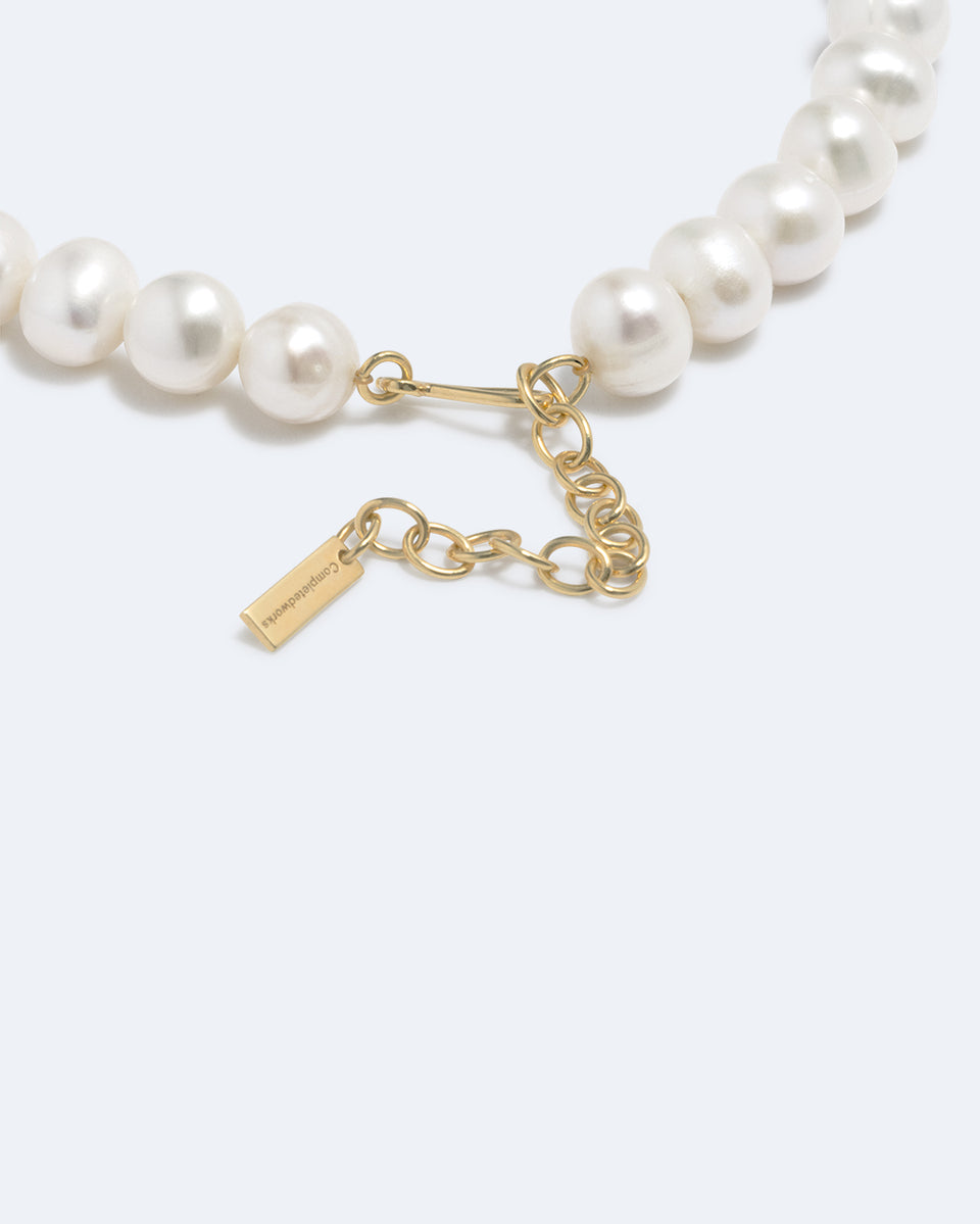 A Parcel of Endless Time - Pearl and Recycled Gold Vermeil Necklace