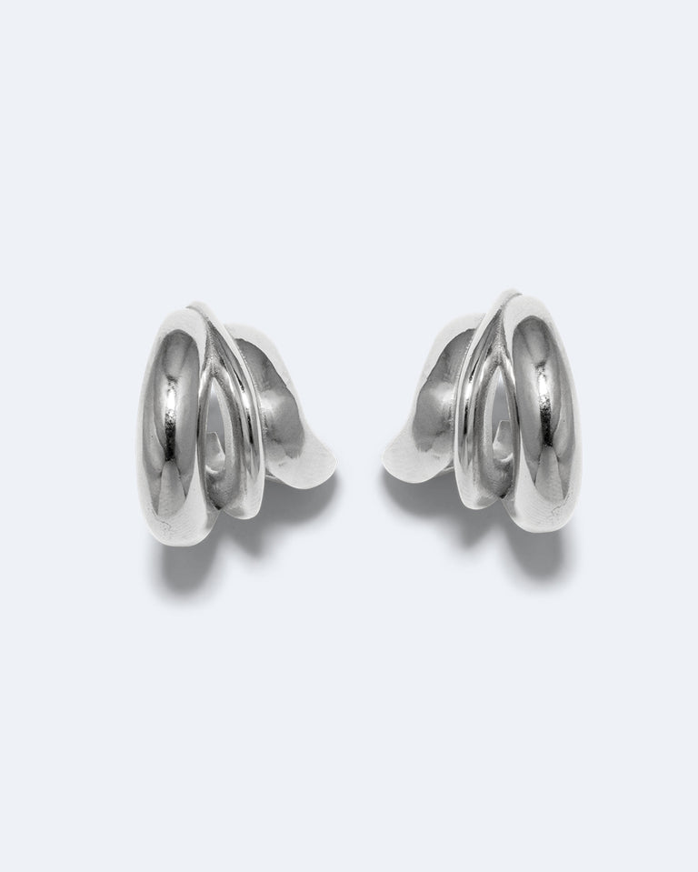 Dollop - Recycled Silver Earrings