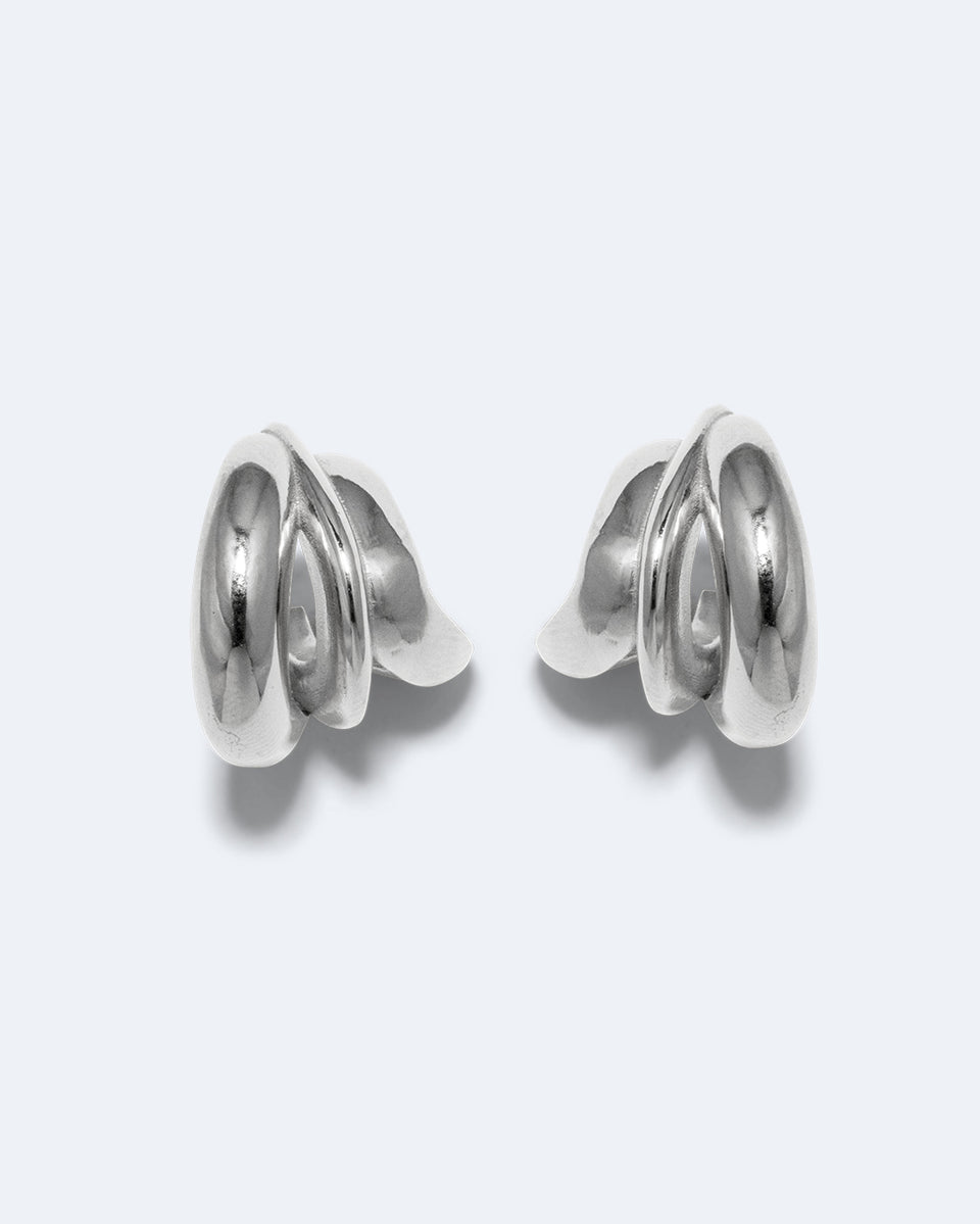Dollop - Recycled Silver Earrings