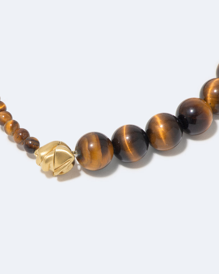 Tidelands - Tiger Eye and Recycled Gold Vermeil Bracelet