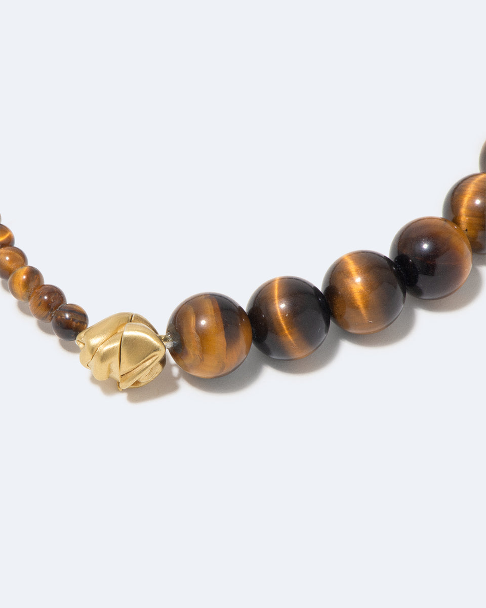Tidelands - Tiger Eye and Recycled Gold Vermeil Bracelet