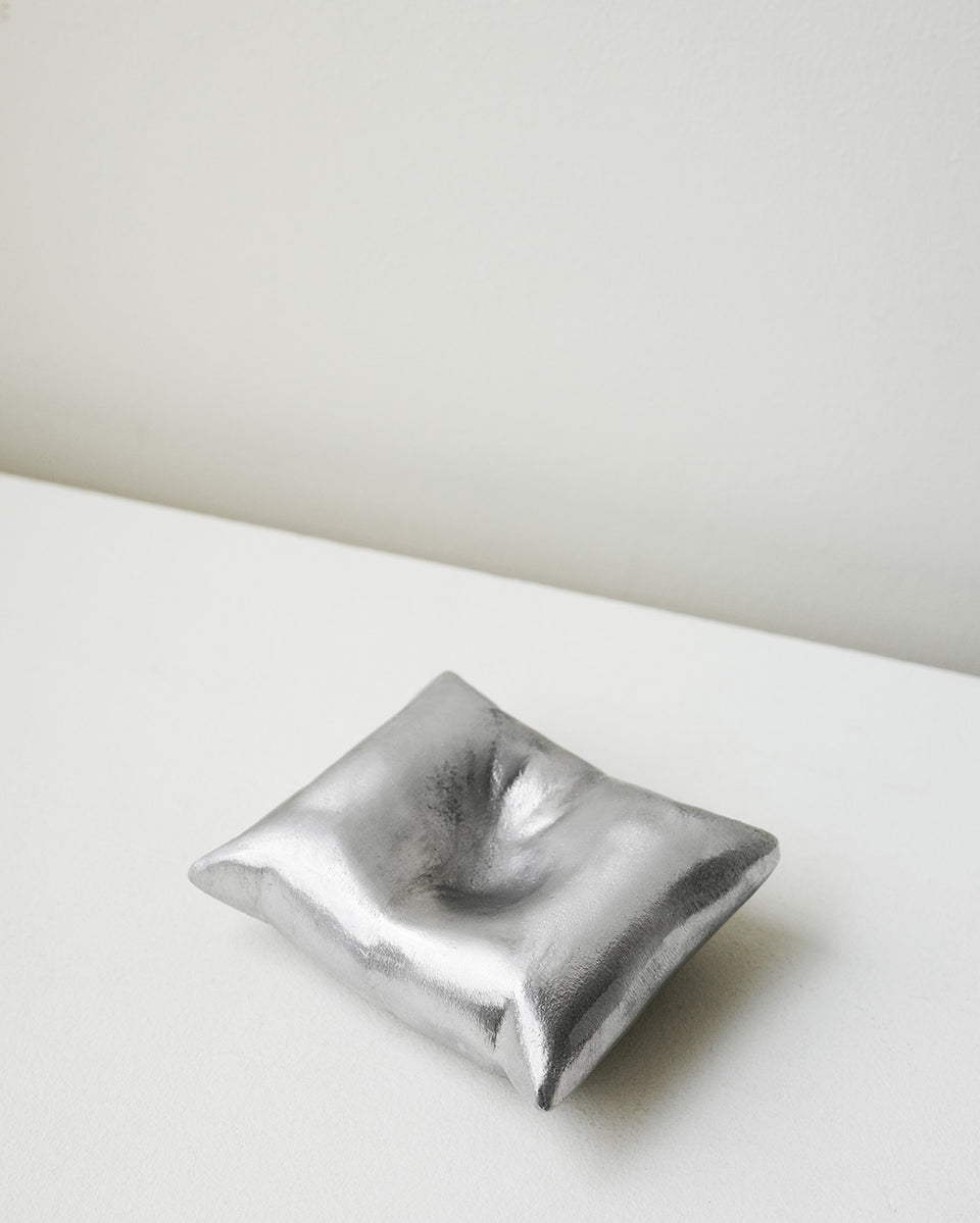 Bumped - Aluminium Cushion in Silver