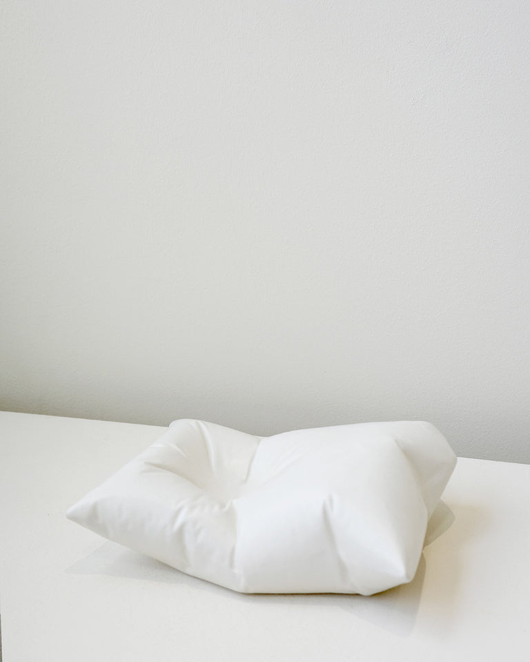 Plush II - Ceramic Cushion in Matte White