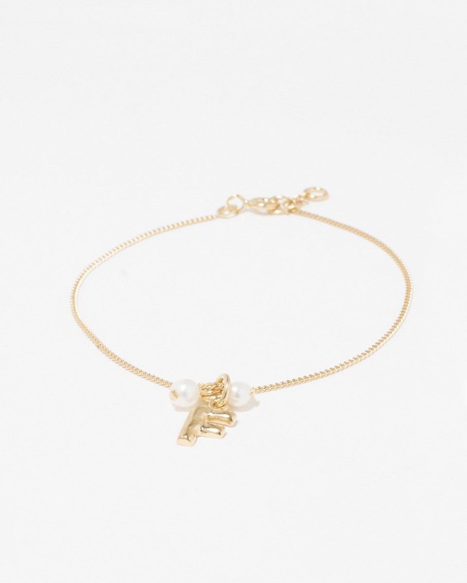 Classicworks™ F - Gold Vermeil and Pearl Bracelet