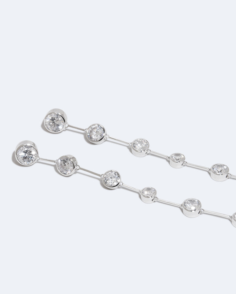 My Second Cup of Coffee - Zirconia and Recycled Silver Earrings