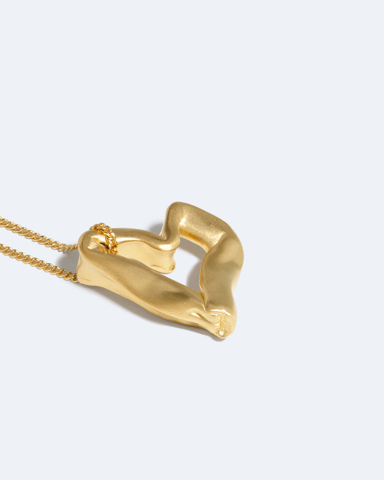 The Heart Is Not A Metaphor - Recycled Gold Vermeil Pendant