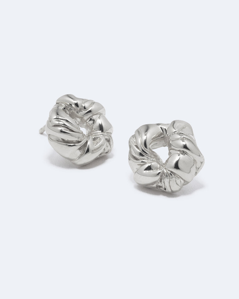 Things Find Their Place When They Fall Apart - Recycled Silver Earrings