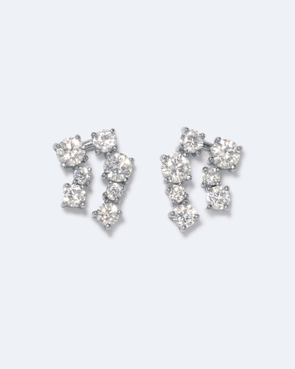 Myth - Zirconia and Rhodium Plated Earrings