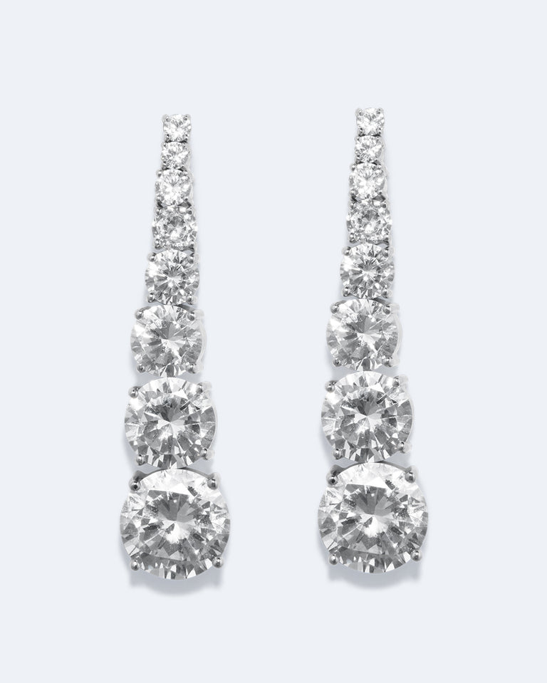 A Series of Unfortunate Compliments - Zirconia and Sterling Silver Earrings