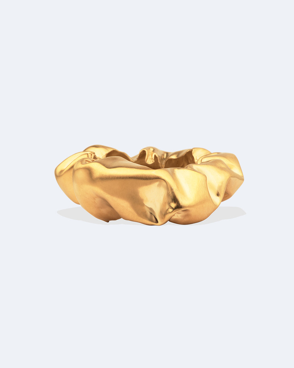 Scrunch - Gold Plated Cuff