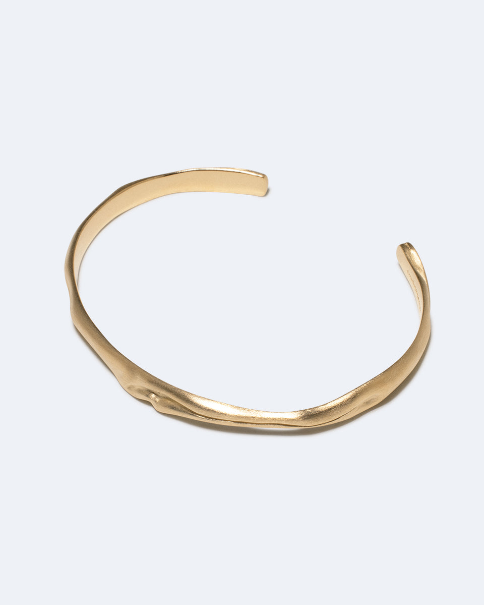 Deflated ("Do Not Inflate") - Gold Vermeil Cuff