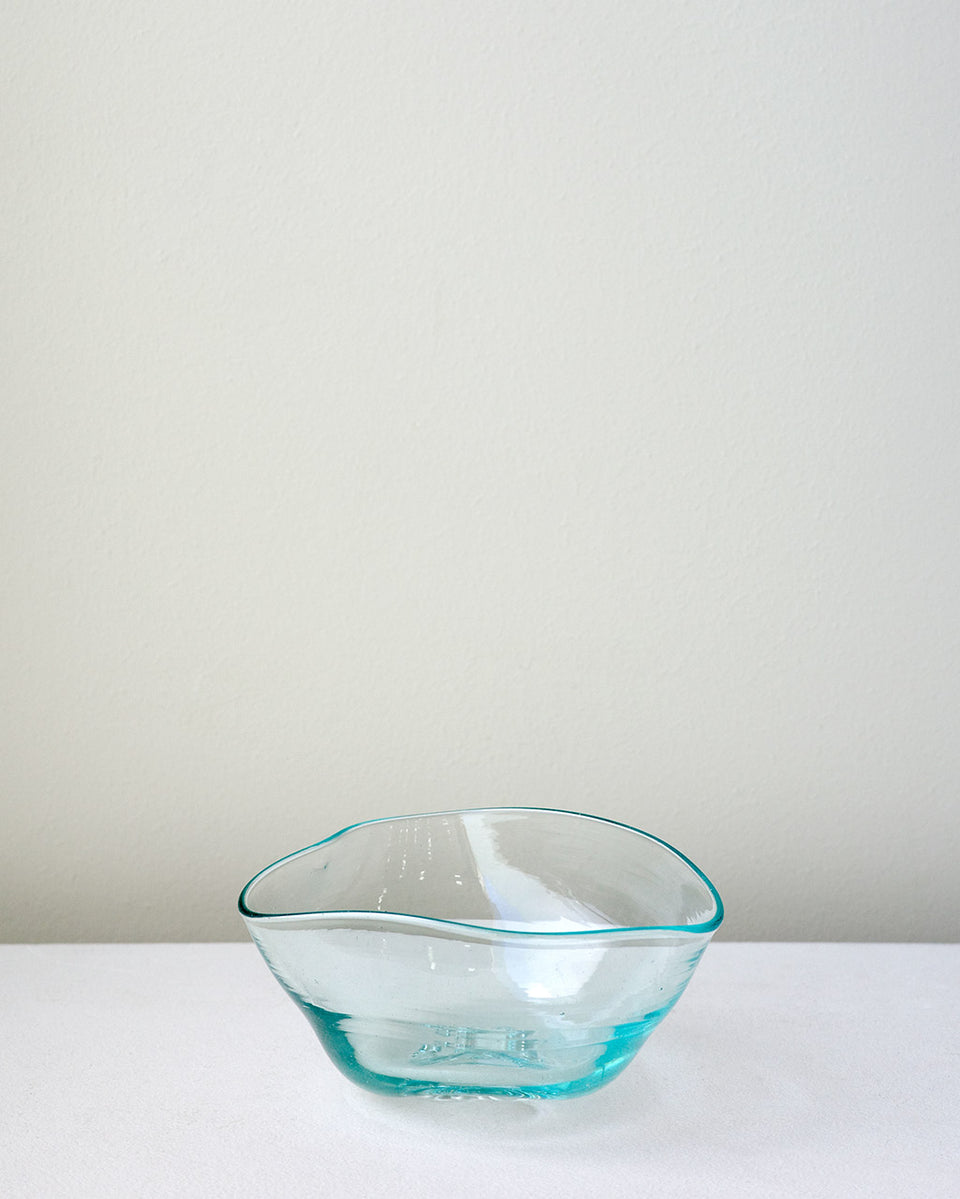 Clear Water - Small Recycled Glass Bowl in Clear