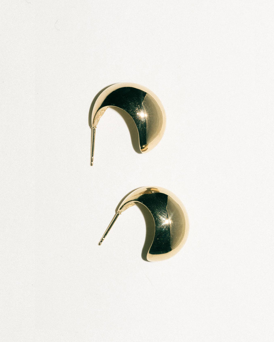 Curve - Recycled Gold Vermeil Earrings