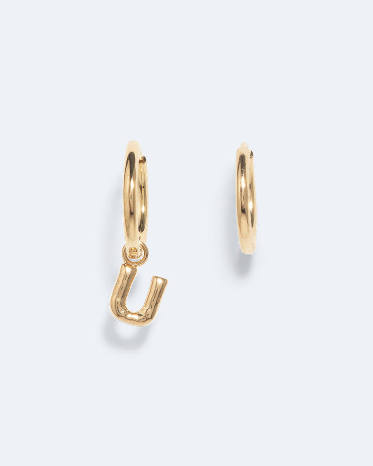 Classicworks™ U - Recycled Gold Vermeil Earrings