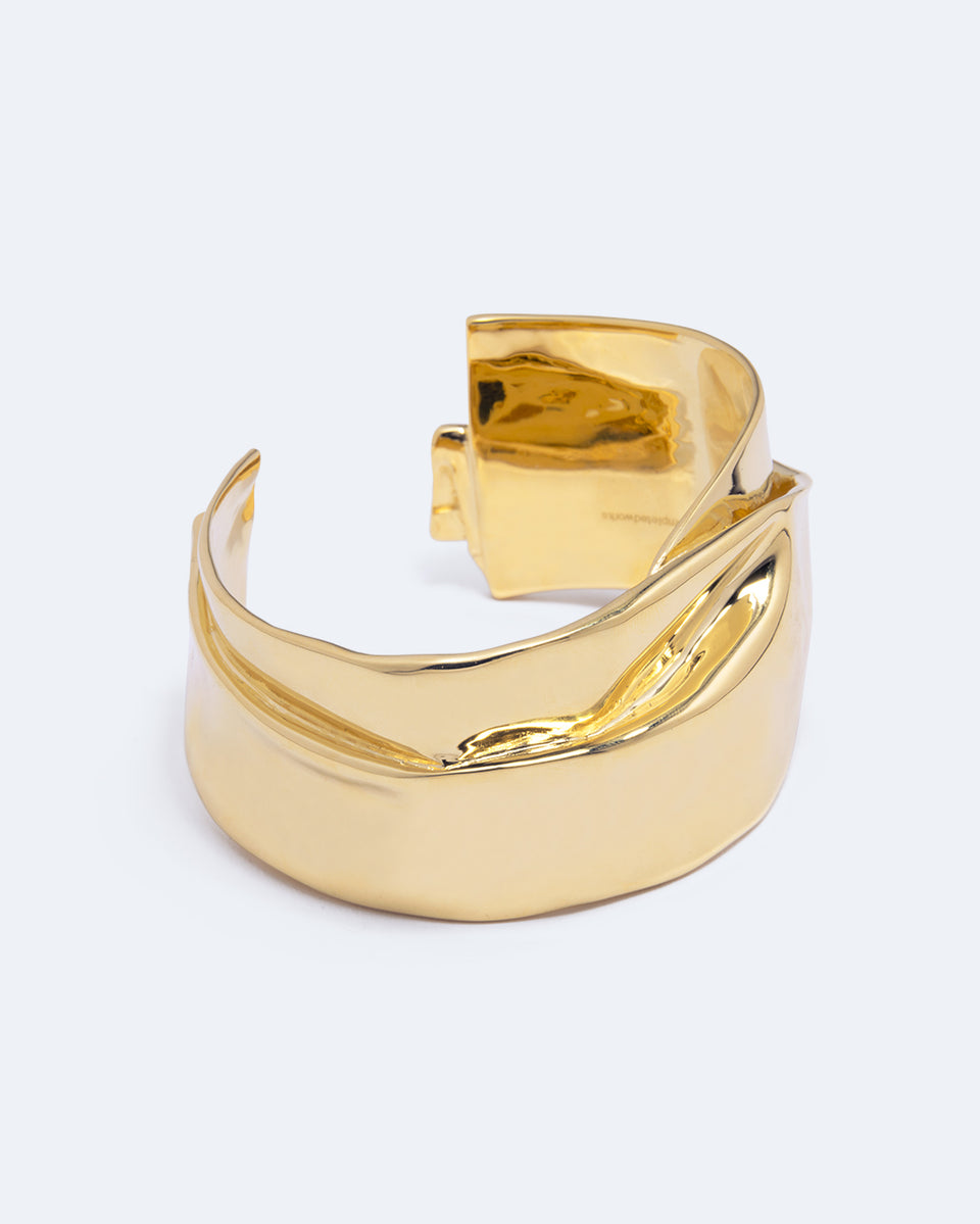 Soggy Envelope - Gold Plated Cuff