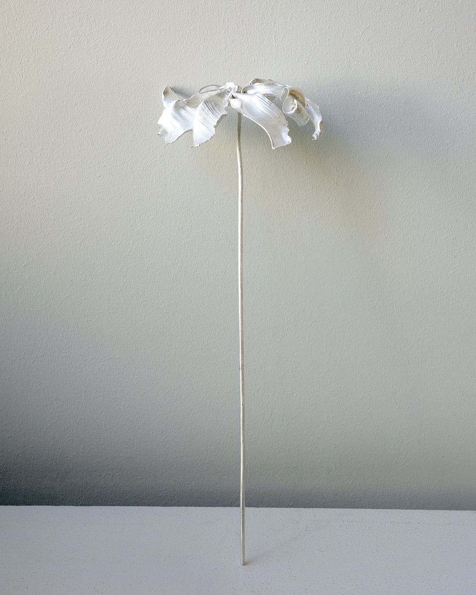 The Ebb II - Flower Ornament in Silver