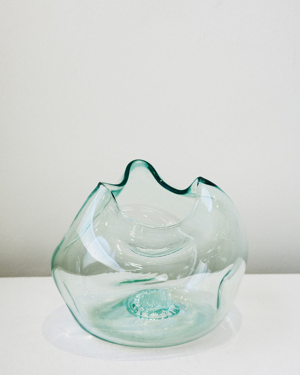 The Bubble to End all Bubbles - Recycled Glass Vase in Clear
