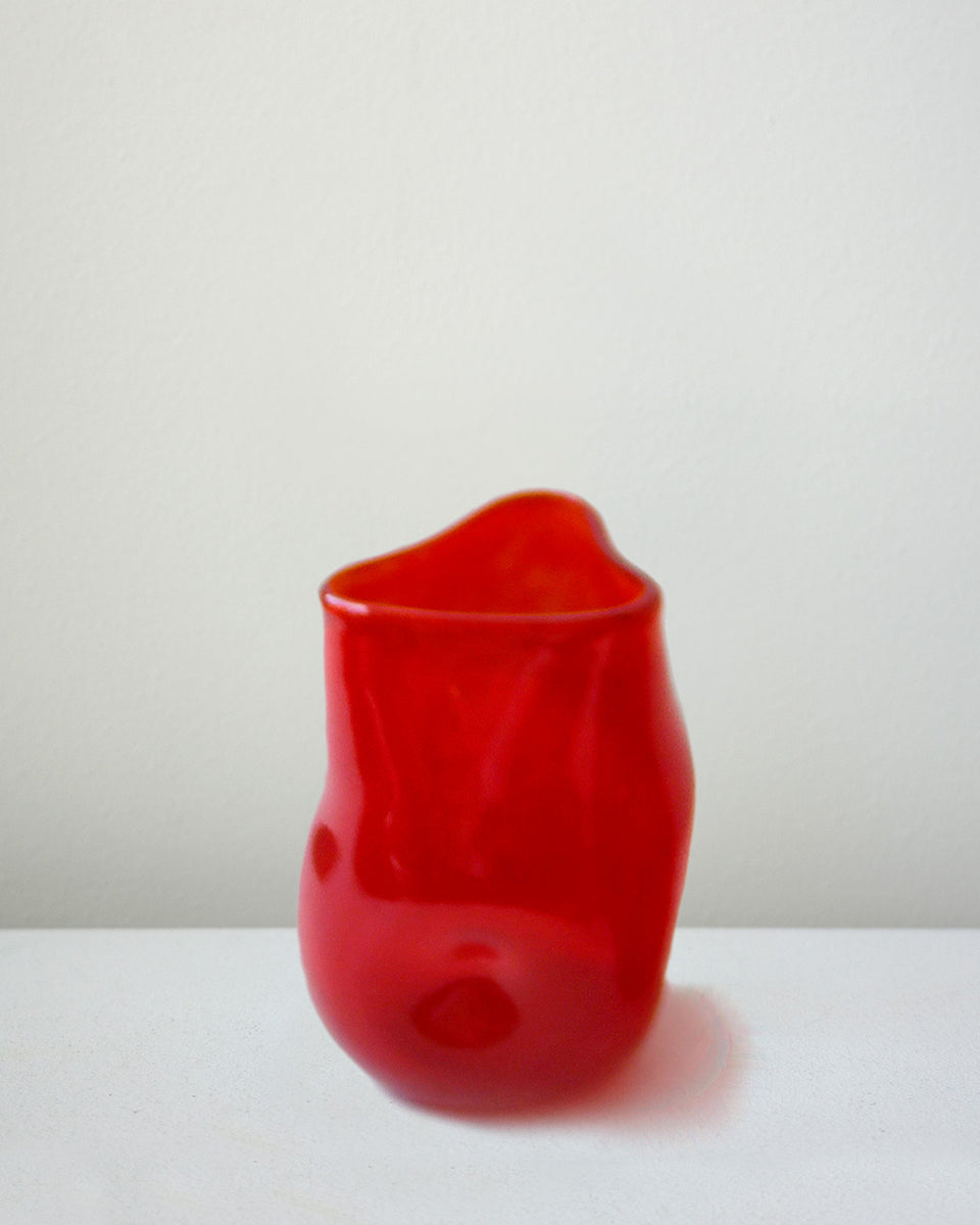 Thaw - Recycled Tall Glass in Red