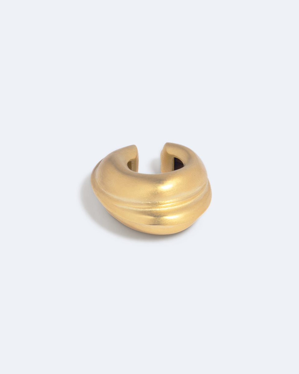 Is This Riveting? - Set of 3 Satin Gold Plated Ear Cuffs