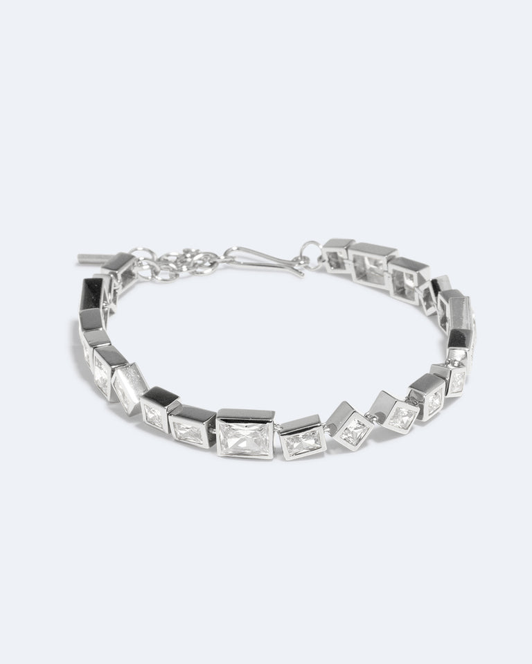 Dare - Zirconia and Recycled Silver Bracelet