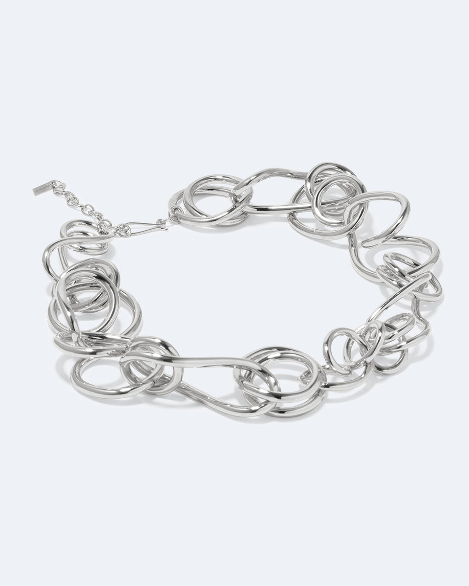 Befuddled - Platinum Plated Necklace
