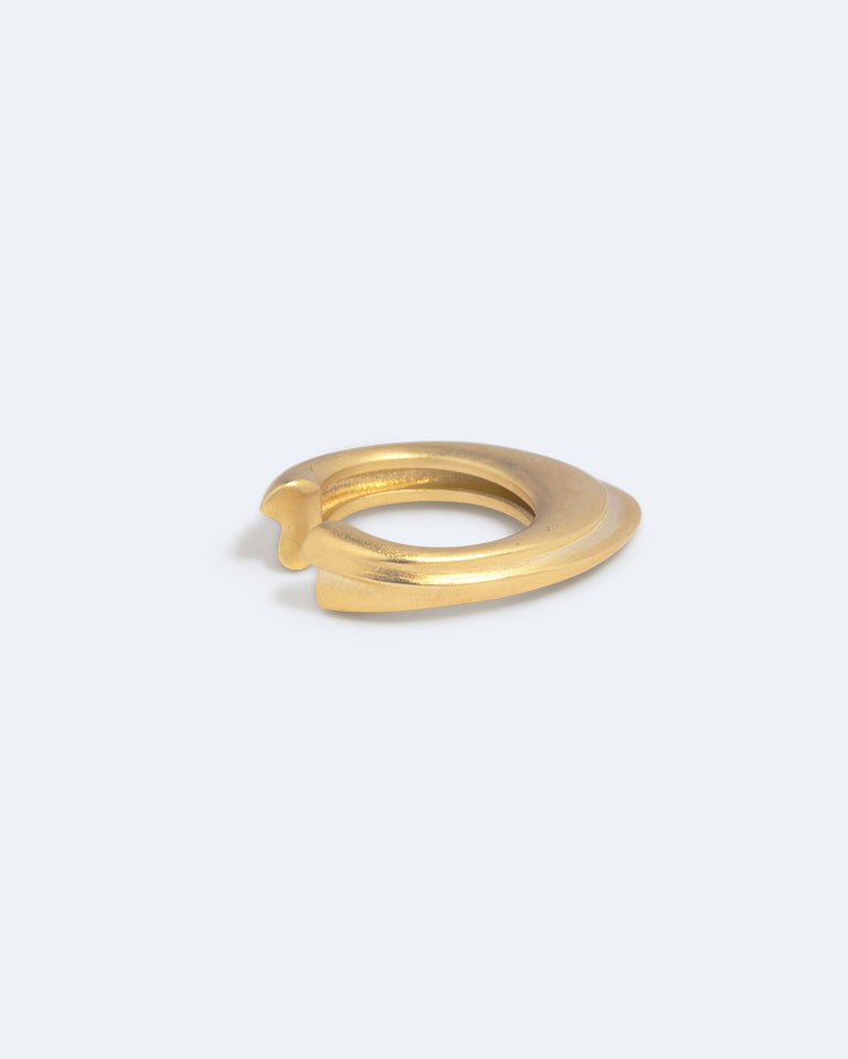 Is This Riveting? - Set of 3 Satin Gold Plated Ear Cuffs