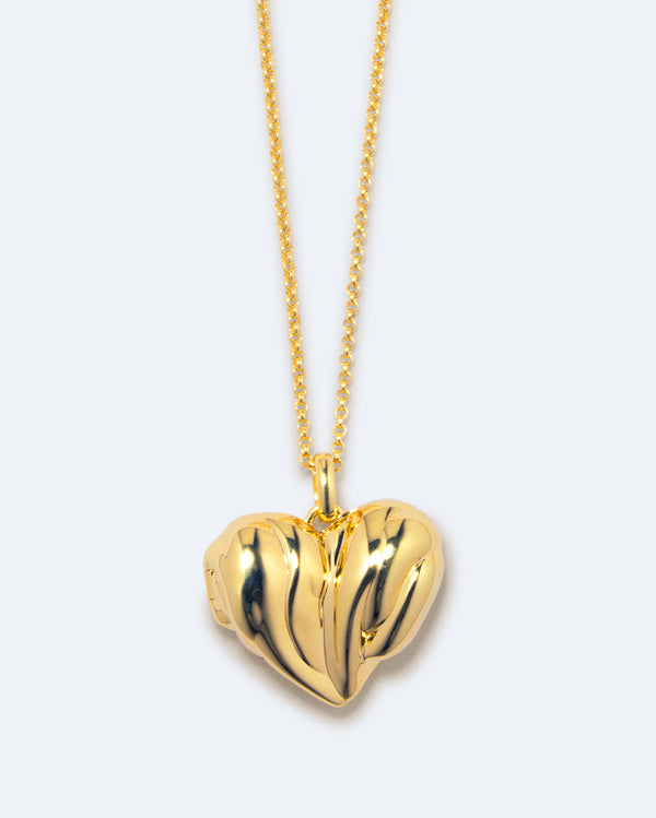 Heart Locket - Recycled Gold Vermeil Pendant