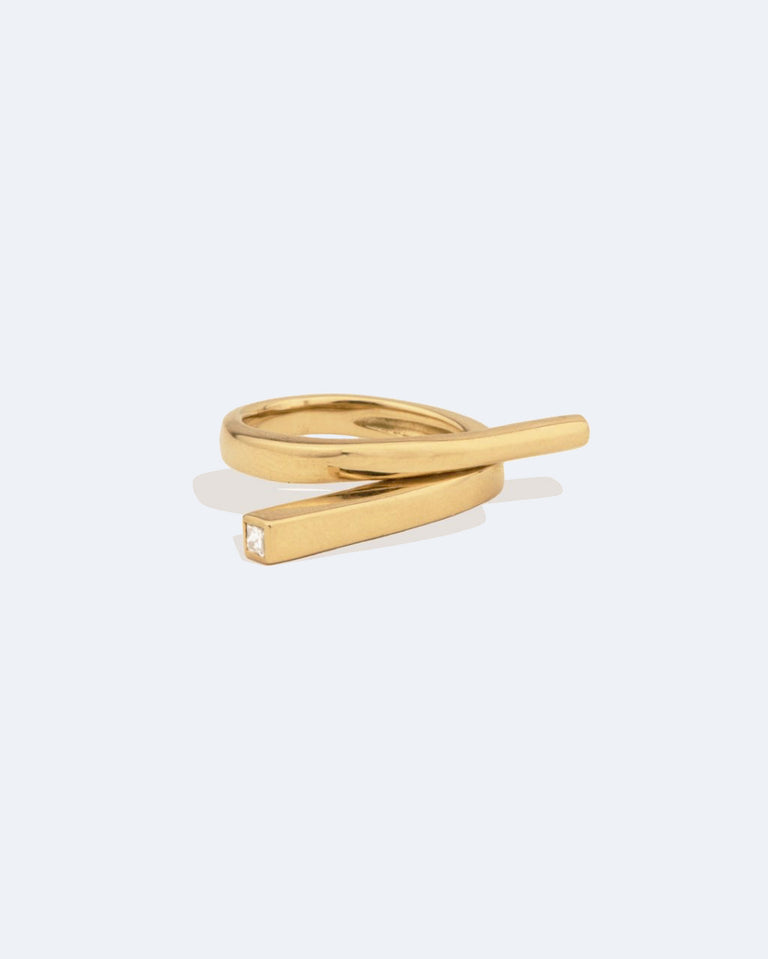 Flight - 18 Carat Yellow Gold and Diamond Ring