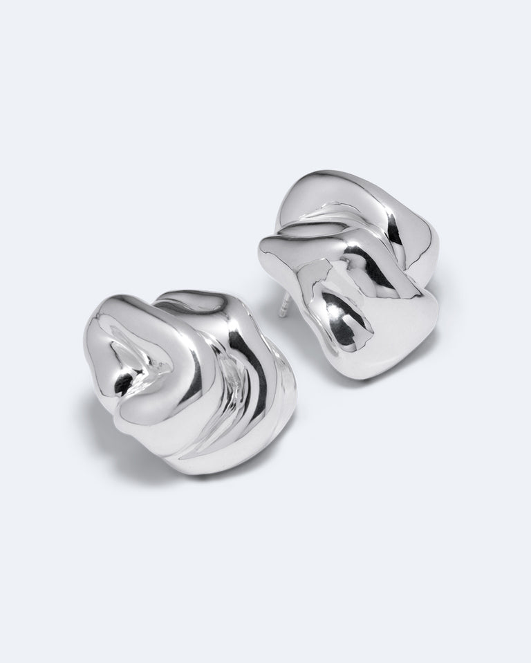 Knoll - Recycled Silver Earrings