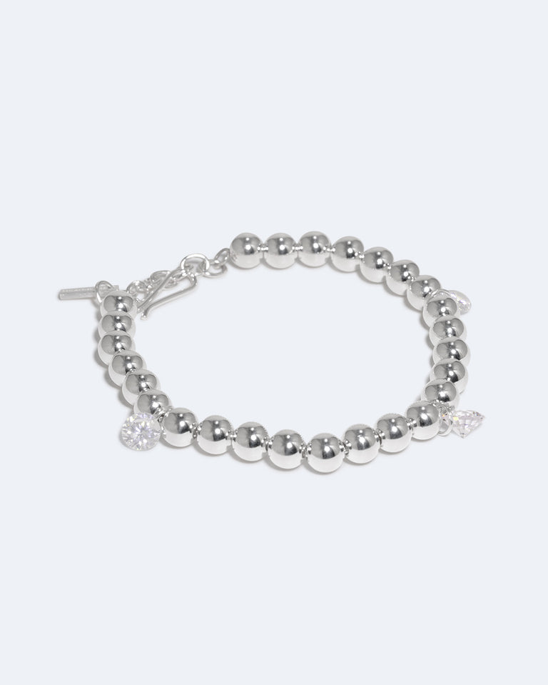 Every Cloud Has A Silver Lining - Zirconia and Sterling Silver Bracelet