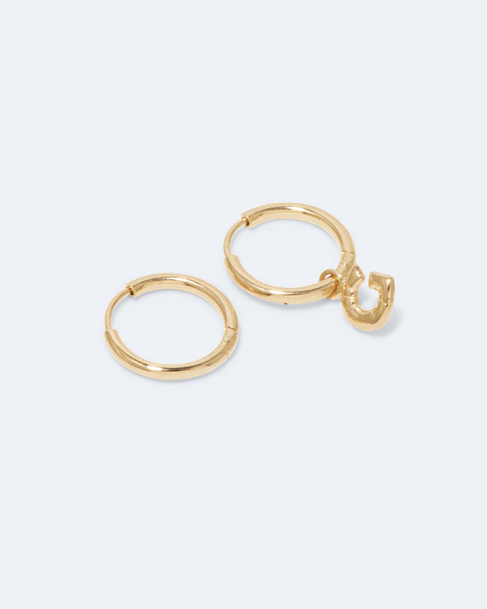 Classicworks™ G - Recycled Gold Vermeil Earrings