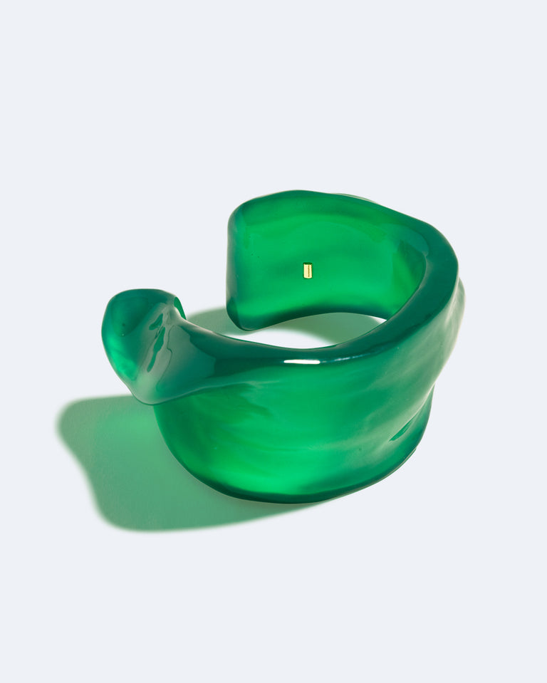 Thick as Thieves - Green Resin Cuff
