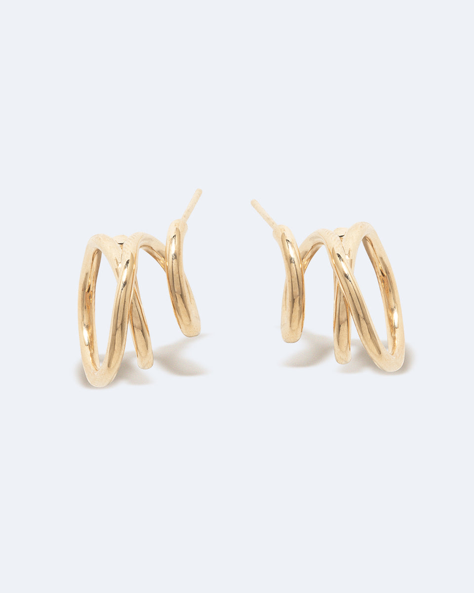 Flow - Recycled Gold Vermeil Earrings