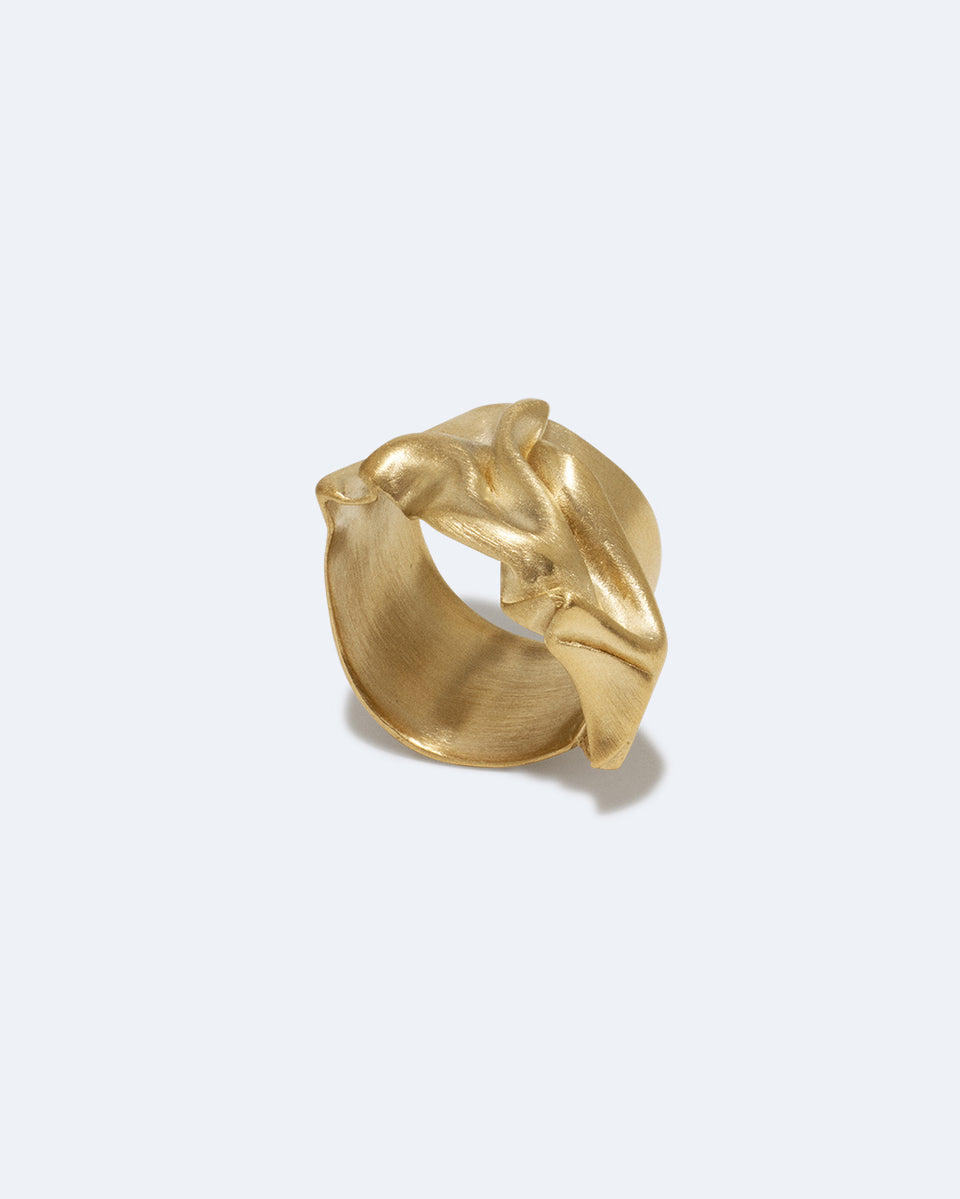 Unruffled - Recycled Gold Vermeil Ring