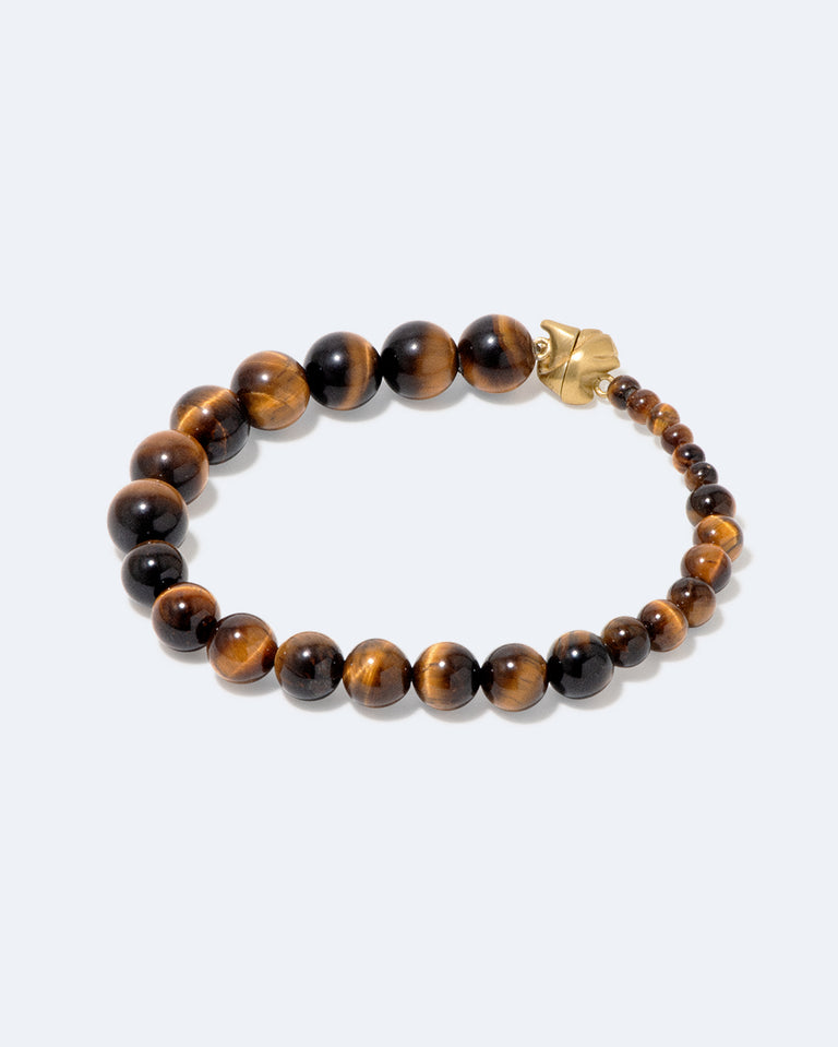 Tidelands - Tiger Eye and Recycled Gold Vermeil Bracelet