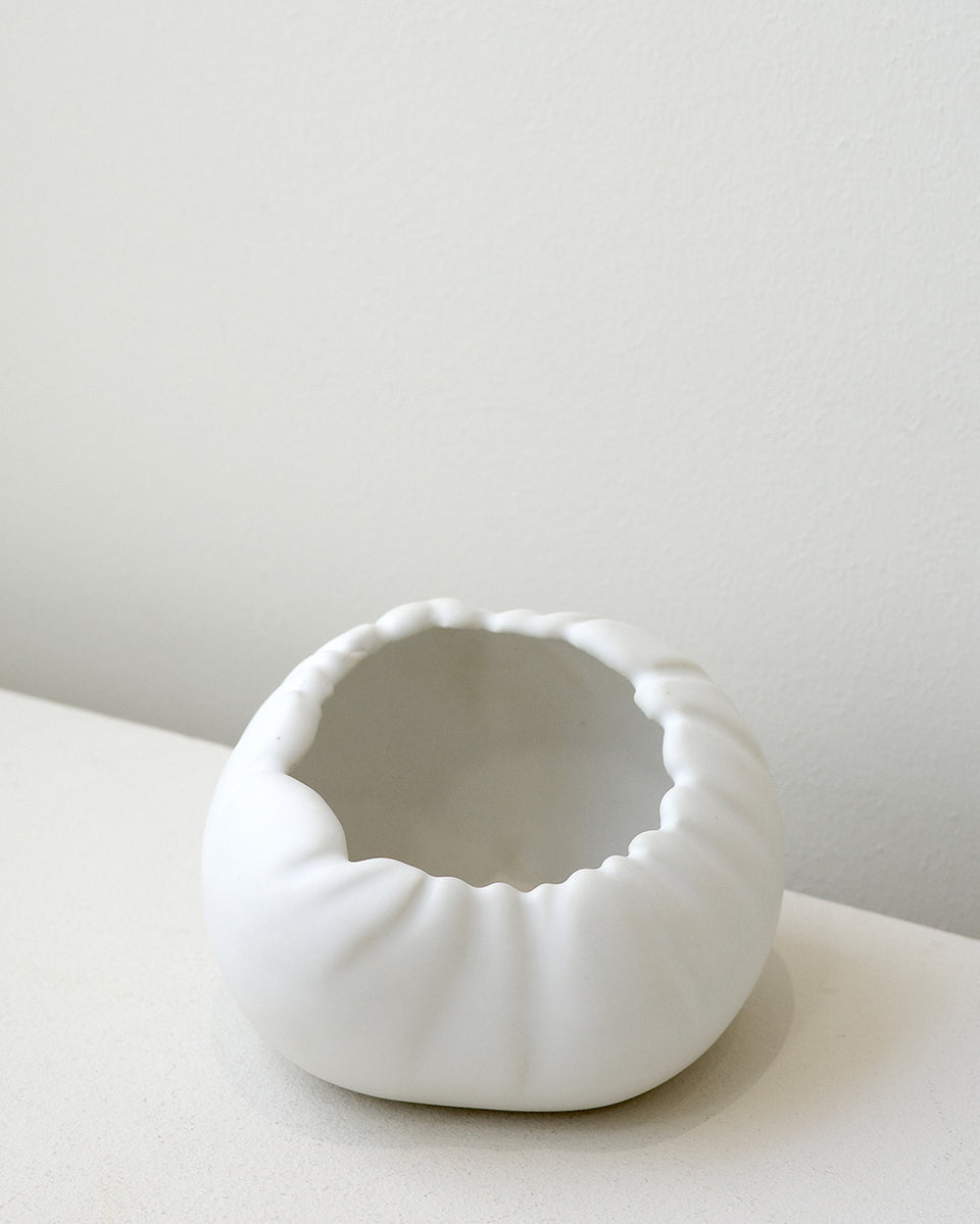 Croissant - Small Bowl in Matte White