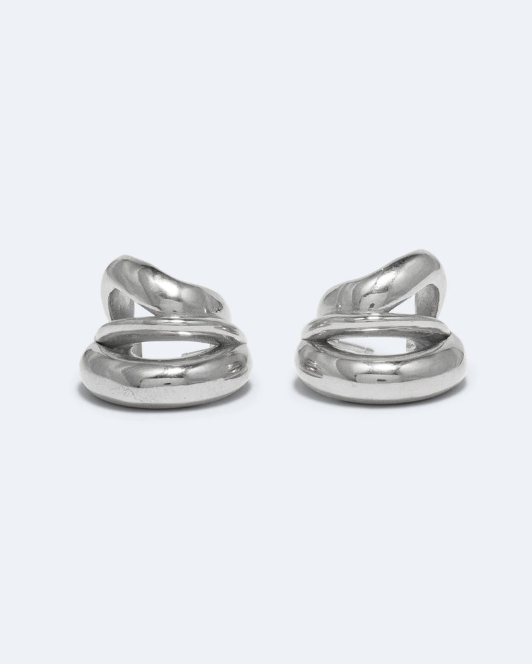 Dollop - Recycled Silver Earrings