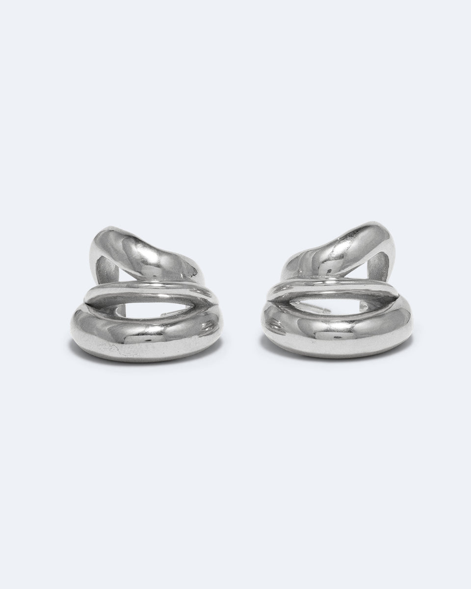 Dollop - Recycled Silver Earrings