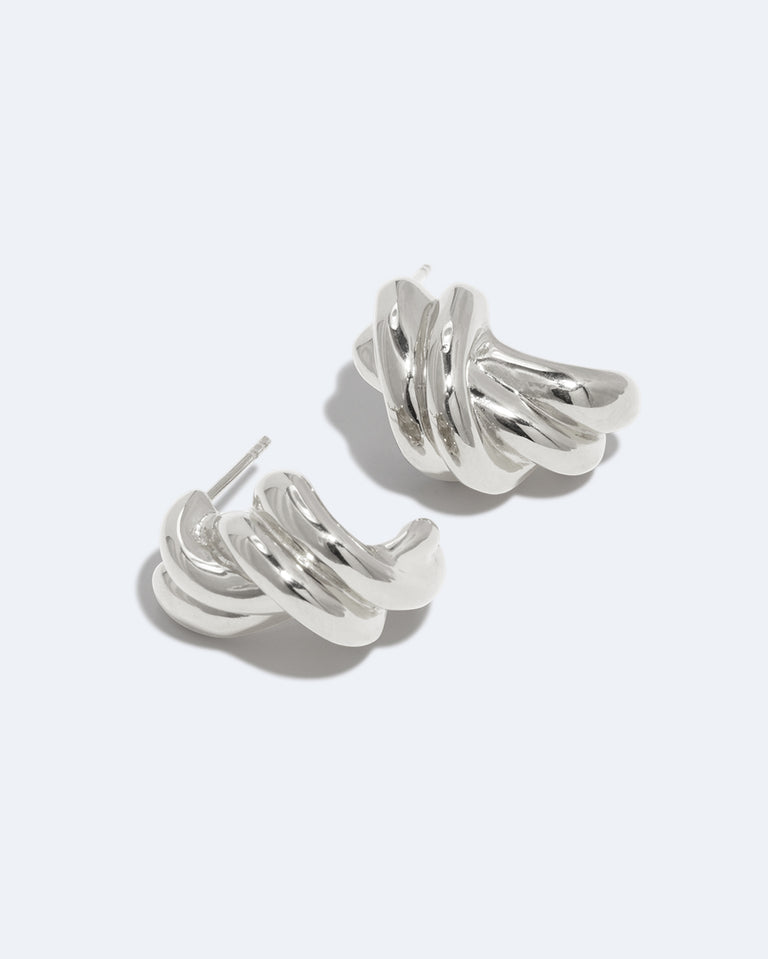 Kettle - Recycled Silver Earrings