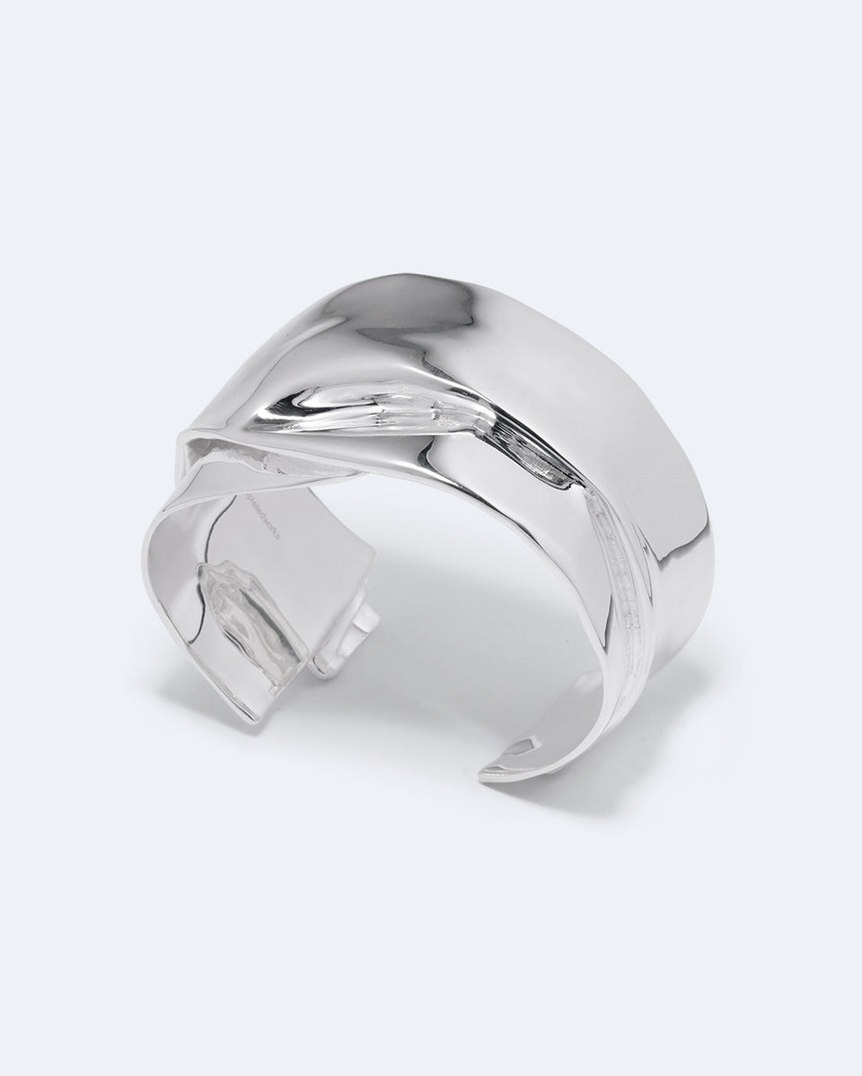 Soggy Envelope - Silver Plated Cuff