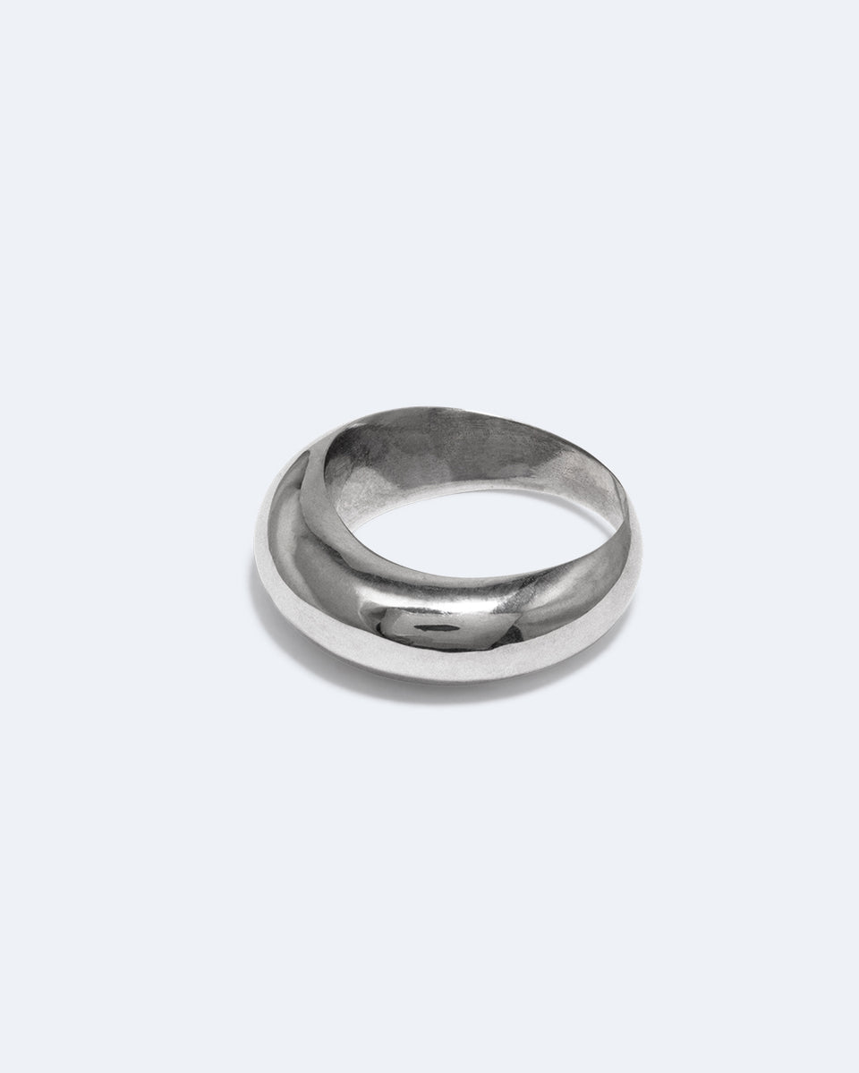 Post‐Capital - Set of 3 Platinum Plated Stacking Rings