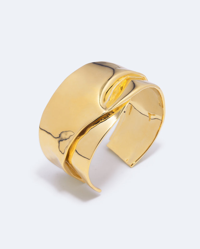 Soggy Envelope - Gold Plated Cuff