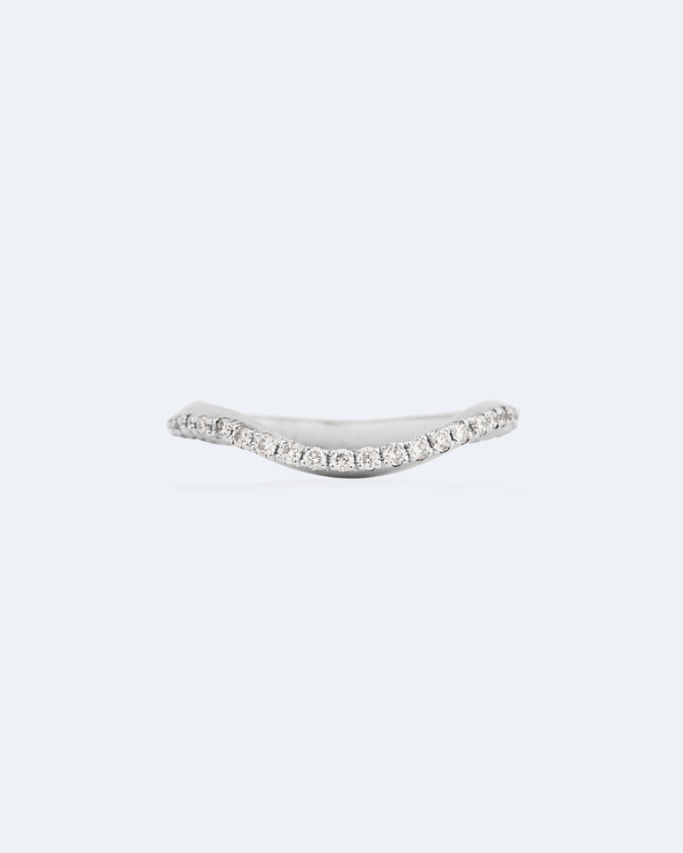 Wild Waves - 18 Carat White Gold and Diamond Ring