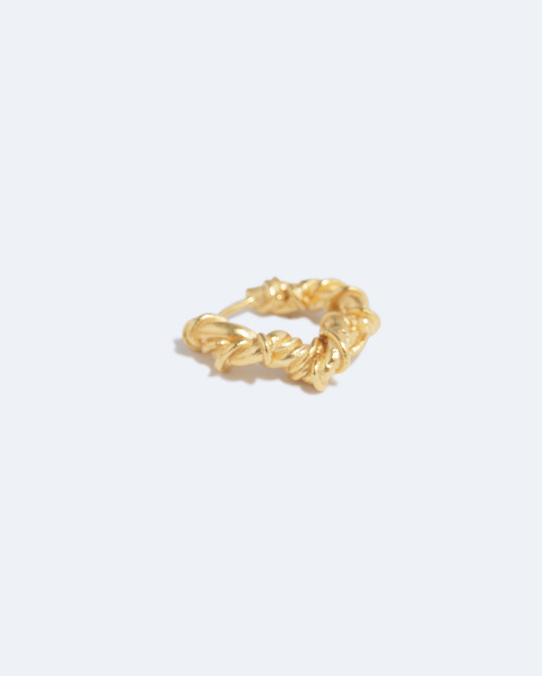 The Fates Were Interwoven - Gold Plated Single Earring