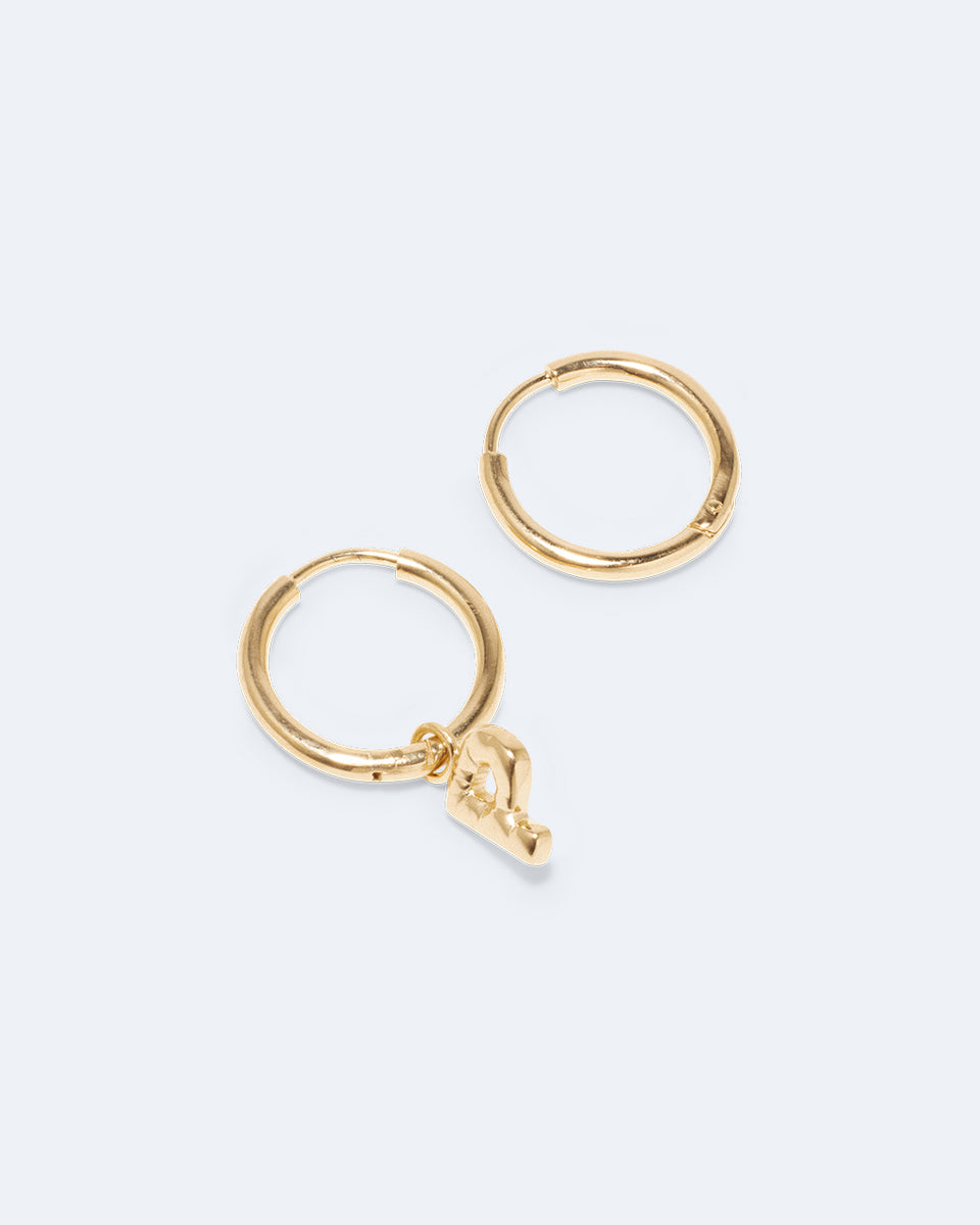Classicworks™ P - Recycled Gold Vermeil Earrings
