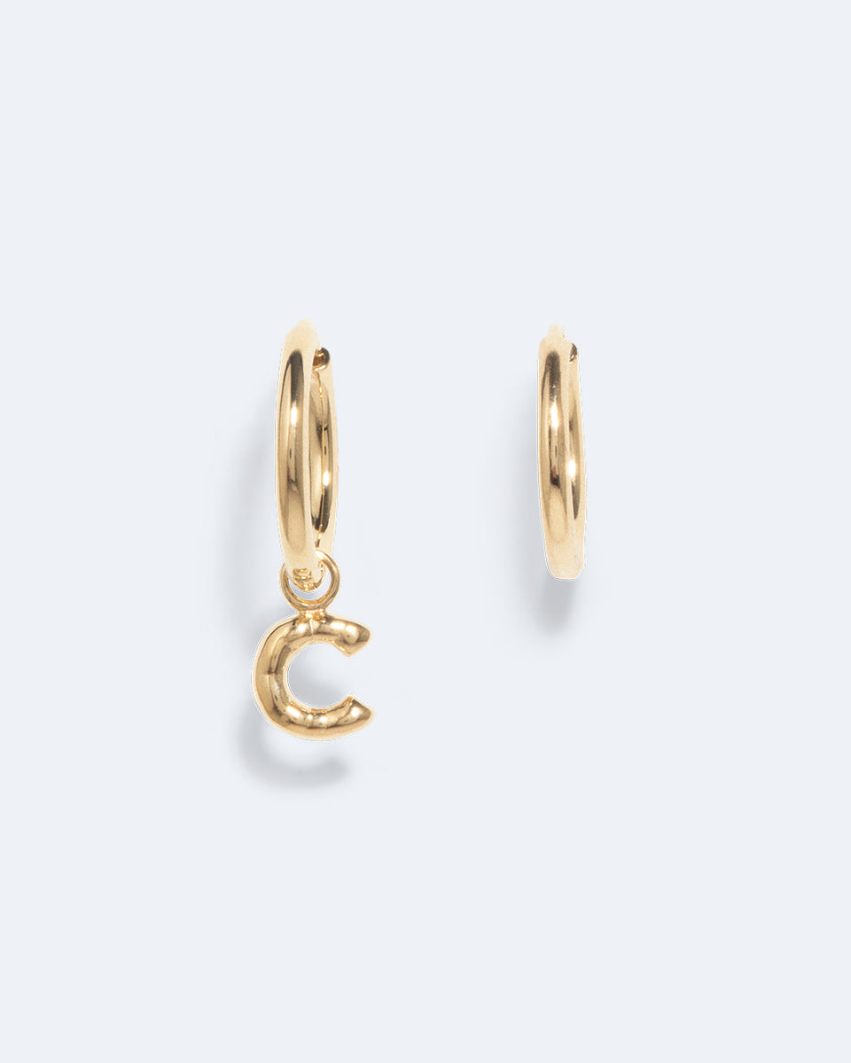 Classicworks™ C - Recycled Gold Vermeil Earrings
