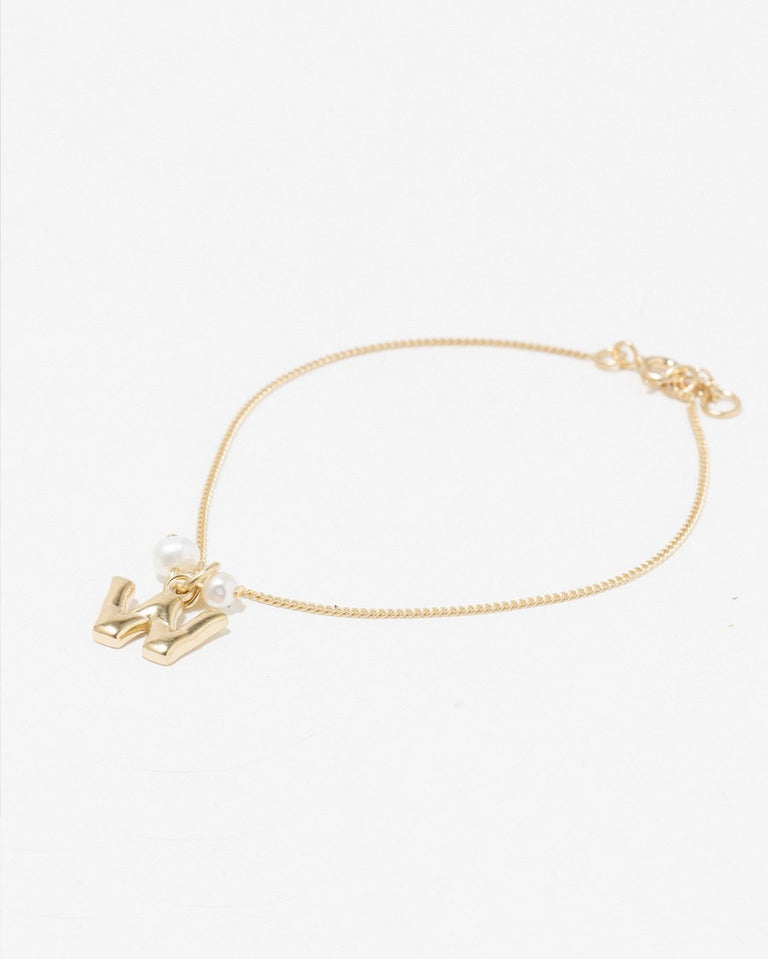 Classicworks™ W - Pearl and Recycled Gold Vermeil Bracelet