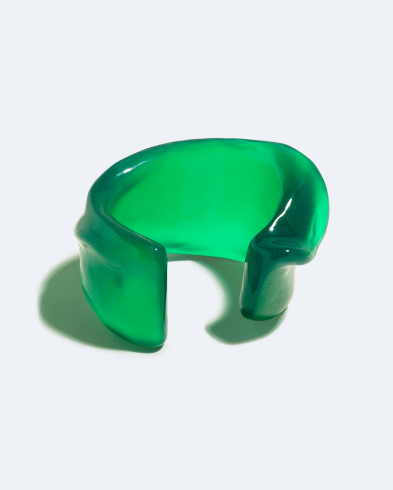Thick as Thieves - Green Resin Cuff