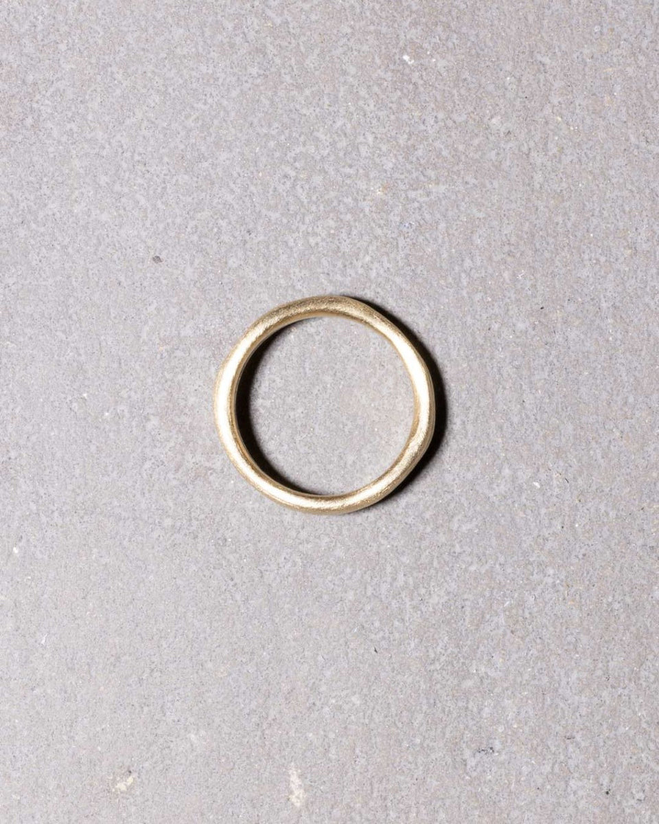Deflated ("Do Not Inflate") - Recycled Gold Vermeil Ring
